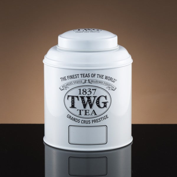 Classic TWG Tea tin in white