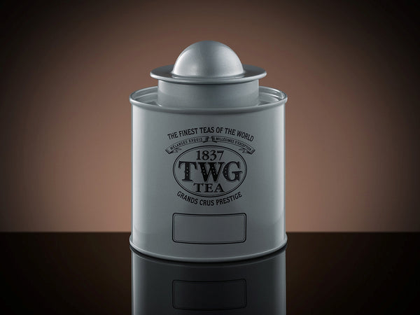 Saturn TWG Tea tin in Silver