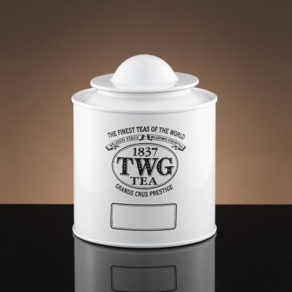 Saturn TWG Tea tin in White