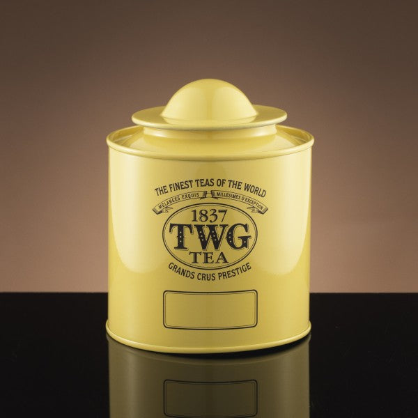 Saturn TWG Tea tin in Yellow